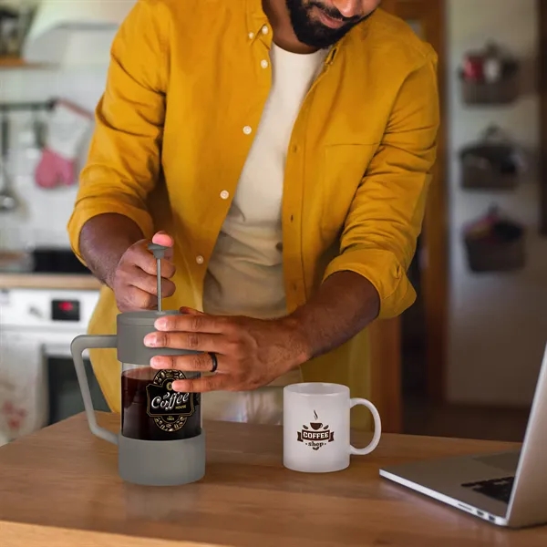 Wheat Straw French Press. 1000ml capacity. Made w/ sustainable wheat straw.... from ASI 46755 Cosmo Promos