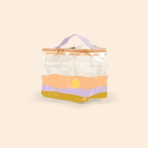 Rectangular vinyl, make-up kit with a zippered closure. Available in clear... from ASI 74710 Numo