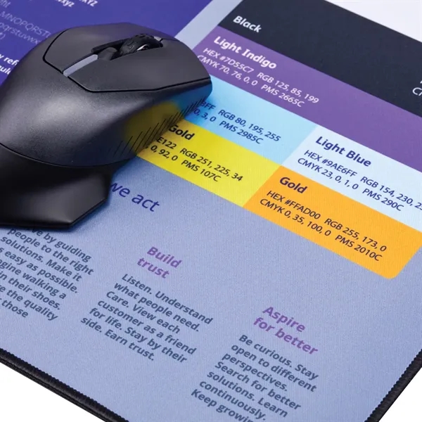 36" x 15" x 1/8" mouse pad/desk mat made with rubber... from ASI 57655 STOPNGO Line