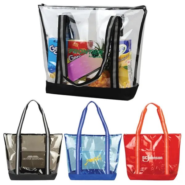 Clear Jumbo TPU Tote Bag For Picnic and Outdoor Events... from ASI 57655 STOPNGO Line