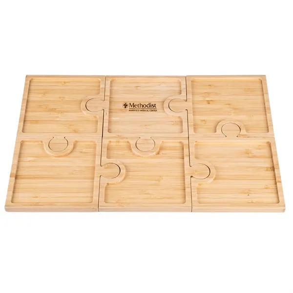 Bamboo Appetizer Plates/ Charcuterie Board Set.... from ASI 46755 Cosmo Promos