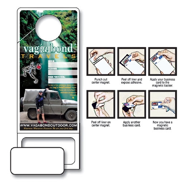 Doorhanger w/Punch-Out Magnet - Custom 3.5x9... from ASI 91760 Tradenet Publishing / TradeNet Line