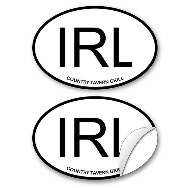 Sticker / Decal - UV-Coated Vinyl - 6x4 Oval Shape... from ASI 91760 Tradenet Publishing / TradeNet Line