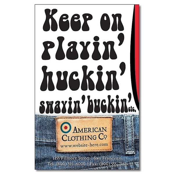 Magnet - 3x4.75 Square Corners - 20 mil.... from ASI 91760 Tradenet Publishing / TradeNet Line