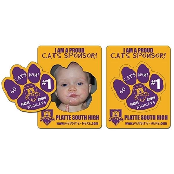 Magnet - Picture Frame Paw Print Punch (3.5x4.5) - 25 mil.... from ASI 91760 Tradenet Publishing / TradeNet Line
