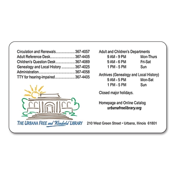 Magnet - 4.75x2.75 Round Corner - 25 Mil.... from ASI 91760 Tradenet Publishing / TradeNet Line