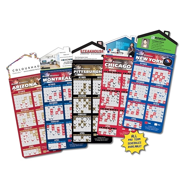 Magna-Card House Shape Magnet - Hockey Schedules (3.5x9)... from ASI 91760 Tradenet Publishing / TradeNet Line