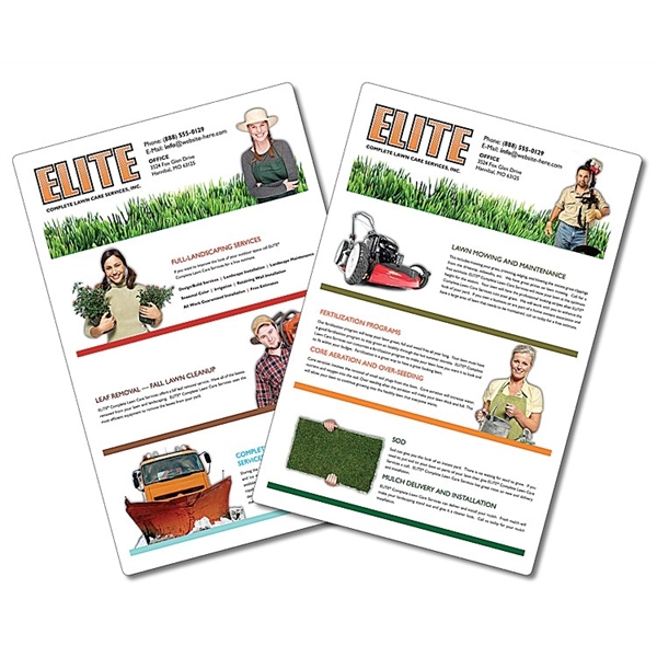 Custom Size / Shape - UV-Coated (1S) Card (1 Up) -... from ASI 91760 Tradenet Publishing / TradeNet Line