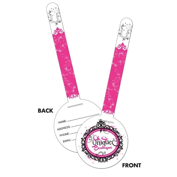 Plastic Circle I.D. Tags UV-Coated (1S) - 3.25x9.5 - 10 pt... from ASI 91760 Tradenet Publishing / TradeNet Line