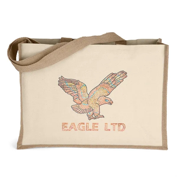 Cotton/Jute Tote. Handle measures 1 1/4"W x 28" long.... from ASI 37940 Bag Makers Inc