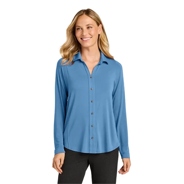 Port Authority Women's Luxe Knit Button Tunic... from ASI 84863 SanMar