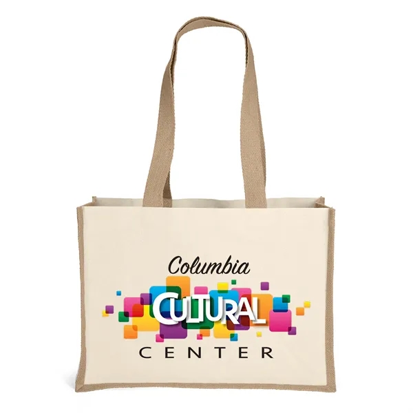 Cotton/Jute Tote. Handle measures 1 1/4"W x 28" long.... from ASI 37940 Bag Makers Inc