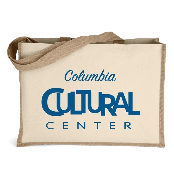 Cotton/Jute Tote. Handle measures 1 1/4"W x 28" long.... from ASI 37940 Bag Makers Inc