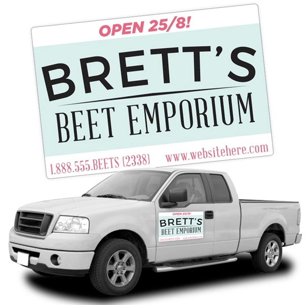 Magnetic Car/Truck/Auto/Vehicle Signs - 24x36 Round Corners... from ASI 91760 Tradenet Publishing / TradeNet Line