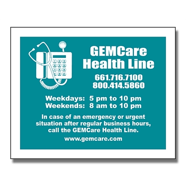 Magnet - 3x3.75 Square Corner - 20 Mil.... from ASI 91760 Tradenet Publishing / TradeNet Line