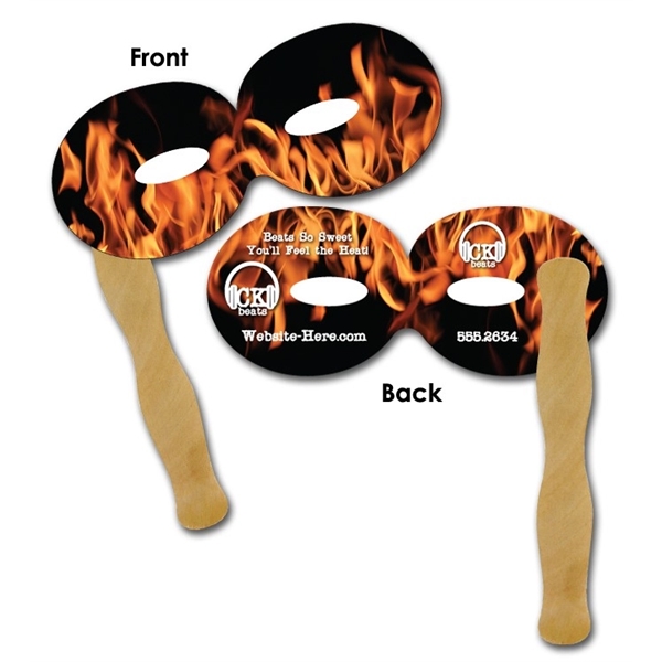 Party Mask (Round) - Laminated - 3.5x8.25 - 14 pt.... from ASI 91760 Tradenet Publishing / TradeNet Line