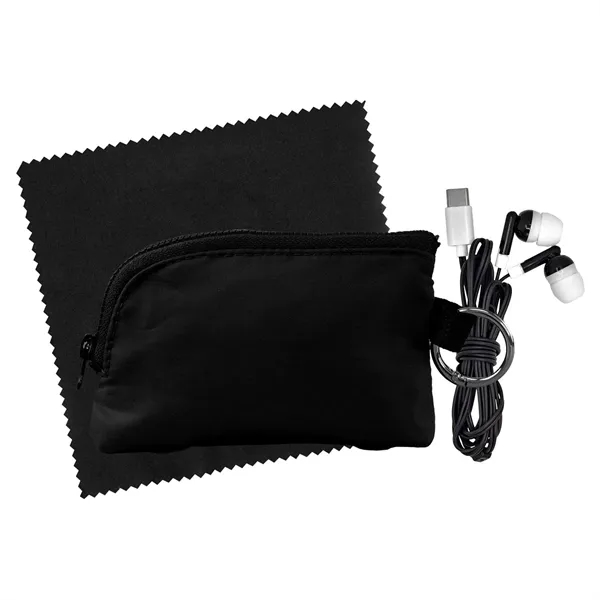 Zip Around Cloth & Ear Bud Kit... from ASI 30208 A P Specialties / AP Specialties