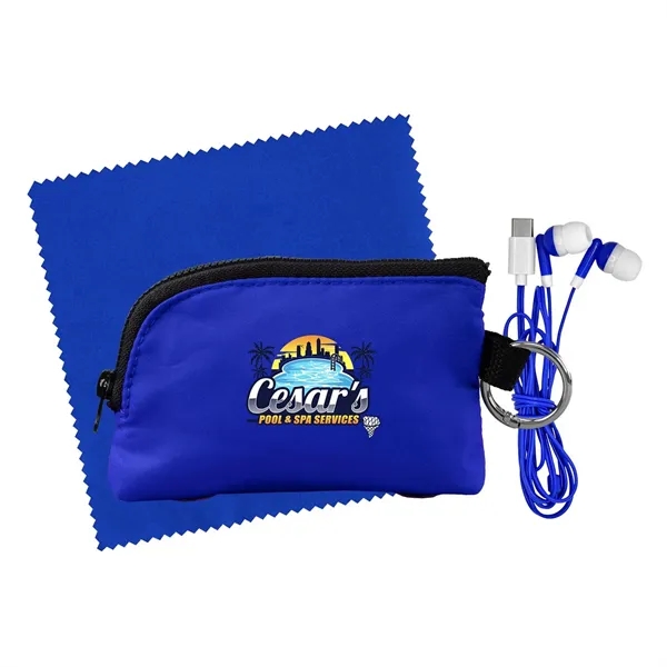 Zip Around Cloth & Ear Bud Kit... from ASI 30208 A P Specialties / AP Specialties