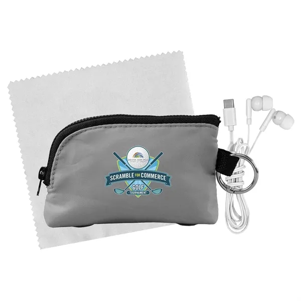 Zip Around Cloth & Ear Bud Kit... from ASI 30208 A P Specialties / AP Specialties