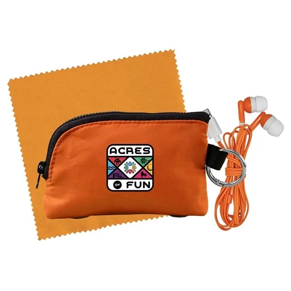 Zip Around Cloth & Ear Bud Kit... from ASI 30208 A P Specialties / AP Specialties