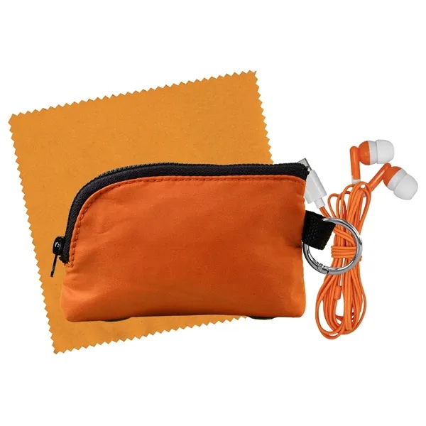 Zip Around Cloth & Ear Bud Kit... from ASI 30208 A P Specialties / AP Specialties