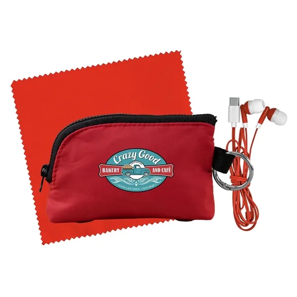 Zip Around Cloth & Ear Bud Kit... from ASI 30208 A P Specialties / AP Specialties