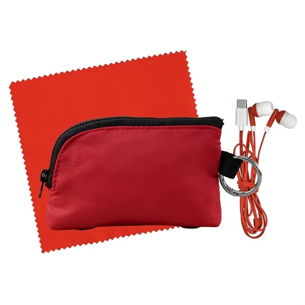 Zip Around Cloth & Ear Bud Kit... from ASI 30208 A P Specialties / AP Specialties