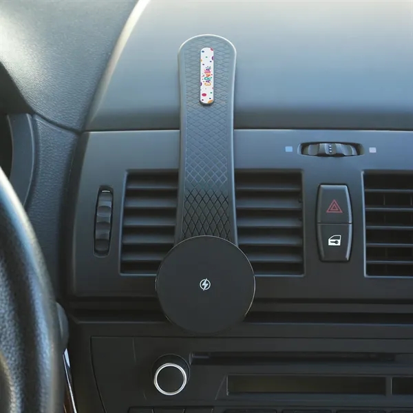 15W magnetic wireless charger with flexible mounting arm that adapts to... from ASI 61966 HPG / HandStands HPG Gold