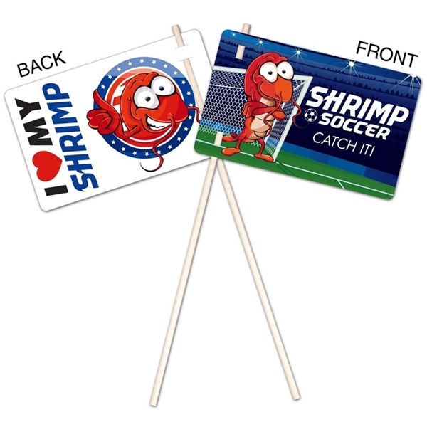 Flexible Plastic Flag - UV-Coated (1S) - 5.25x8.5 - 10 pt.... from ASI 91760 Tradenet Publishing / TradeNet Line