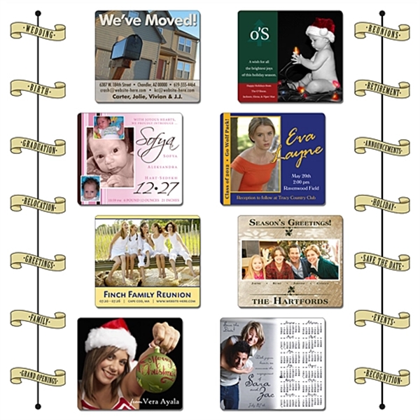 Announcement Calendar Magnet - 3.5x4 Round Corners - 25 mil.... from ASI 91760 Tradenet Publishing / TradeNet Line