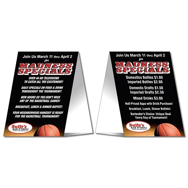 Table Tent - UV-Coated (1S) - 5x7 Folded - 10 pt.... from ASI 91760 Tradenet Publishing / TradeNet Line