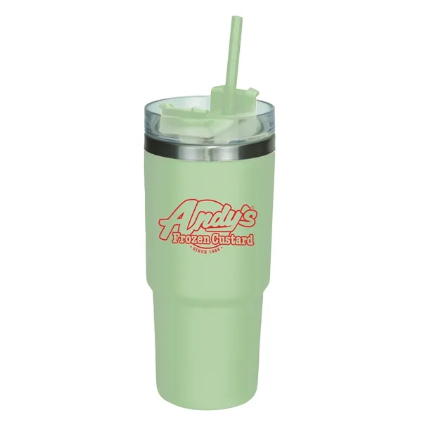 25 oz Double-Wall Travel Tumbler w/ Straw. Be like the cool... from ASI 46755 Cosmo Promos