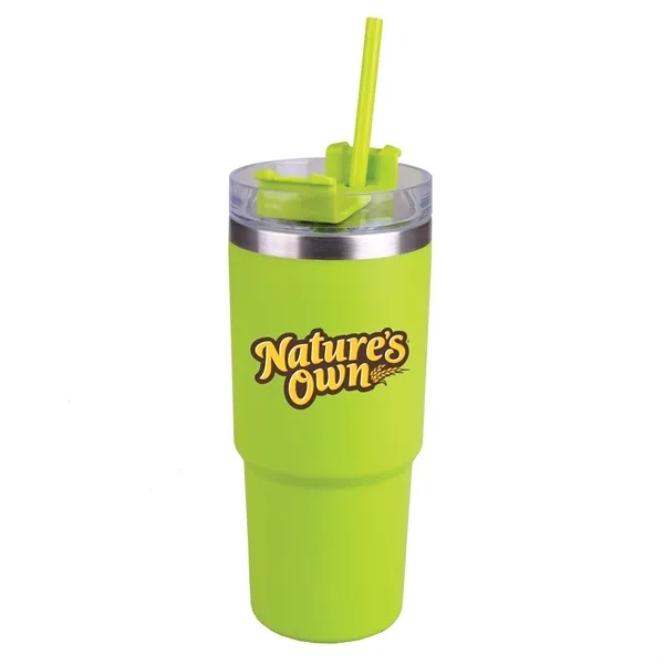 25 oz Double-Wall Travel Tumbler w/ Straw. Be like the cool... from ASI 46755 Cosmo Promos