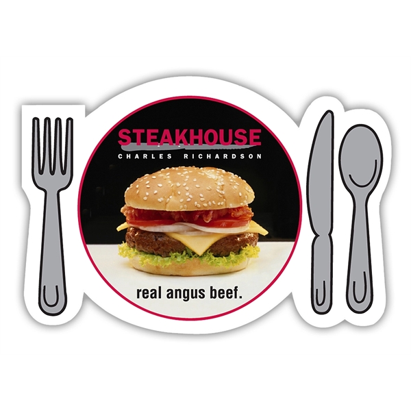 Magnet - Plate & Silverware Shape (2.875x2) - 25 Mil.... from ASI 91760 Tradenet Publishing / TradeNet Line