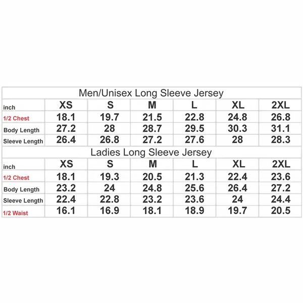 Long Sleeve polyester jersey with full color sublimation made of breathable... from ASI 72657 Active Life Promo / Active Life Promo