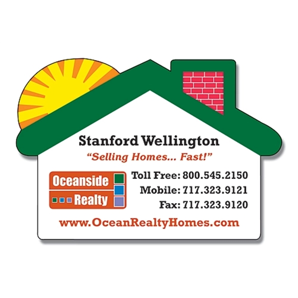 Magnet - House w/Round Corner (2.75x1.875) - 25 Mil... from ASI 91760 Tradenet Publishing / TradeNet Line