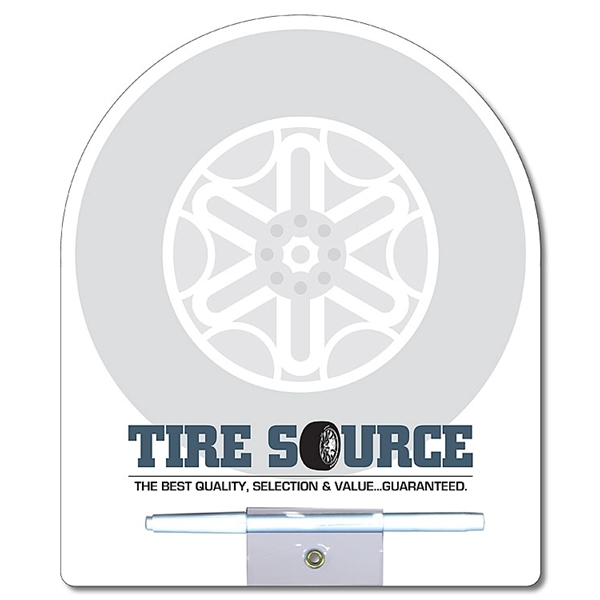 Memo Board - 8.5x10.125 Laminated Shaped (Round Top) - 14 pt... from ASI 91760 Tradenet Publishing / TradeNet Line