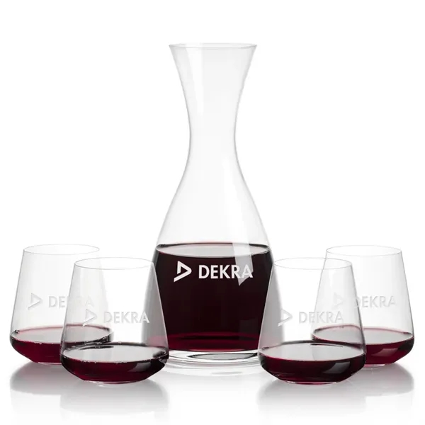 All New Barham Carafe Set with our Breckland Stemless Wine Glasses.... from ASI 84592 St Regis Group