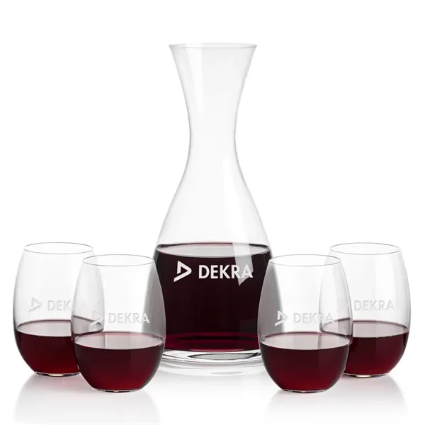 All New Barham Carafe Set with our Carlita Stemless Wine Glasses.... from ASI 84592 St Regis Group