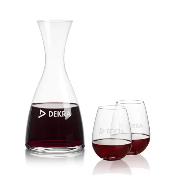 All New Barham Carafe Set with our Edderton Stemless Wine Glasses.... from ASI 84592 St Regis Group