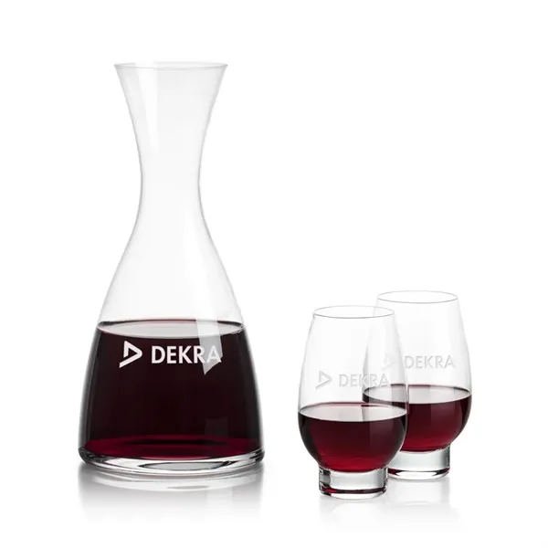 All New Barham Carafe Set with our Glenarden Stemless Wine Glasses.... from ASI 84592 St Regis Group