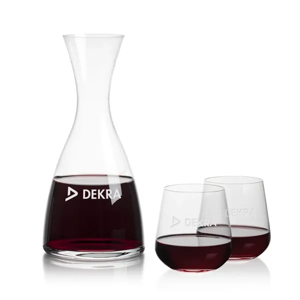 All New Barham Carafe Set with our Howden Stemless Wine Glasses.... from ASI 84592 St Regis Group