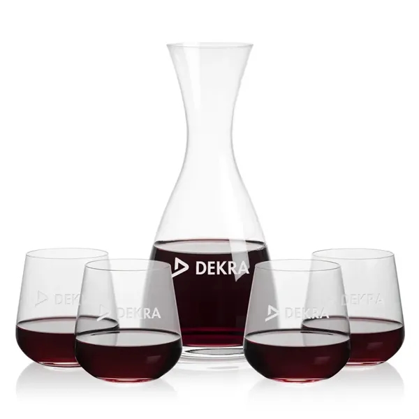 All New Barham Carafe Set with our Howden Stemless Wine Glasses.... from ASI 84592 St Regis Group