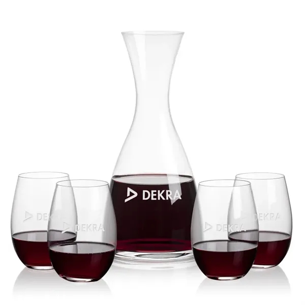 All New Barham Carafe Set with our Laurent Stemless Wine Glasses.... from ASI 84592 St Regis Group
