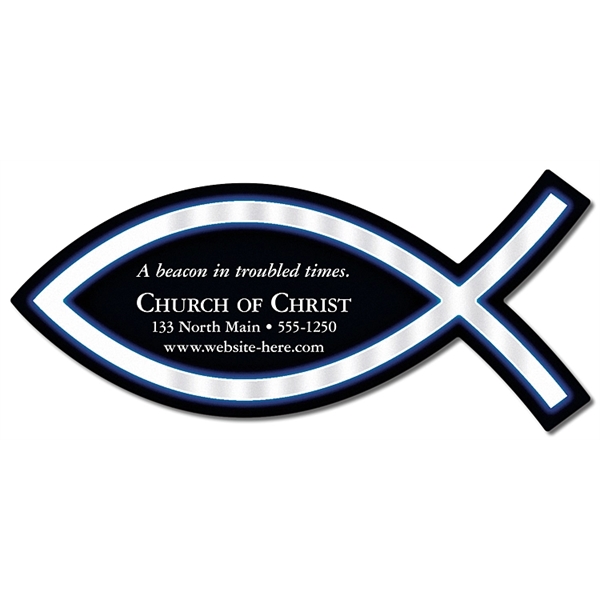 Magnet - Christian Fish Shape (4.825x2.175) - 20 Mil.... from ASI 91760 Tradenet Publishing / TradeNet Line