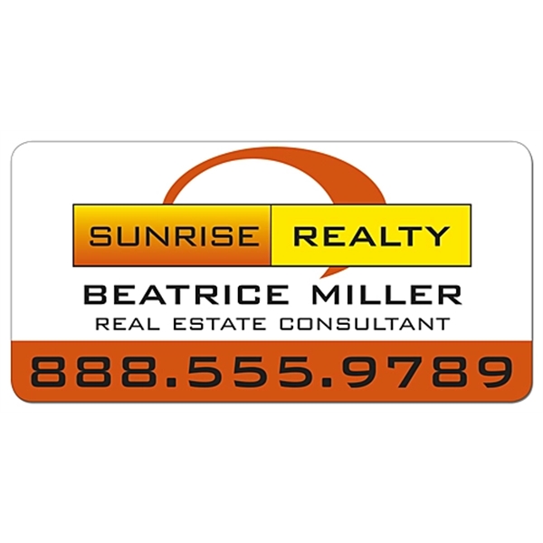 Real Estate Magnetic Car Signs - 24x12 Round Corners... from ASI 91760 Tradenet Publishing / TradeNet Line