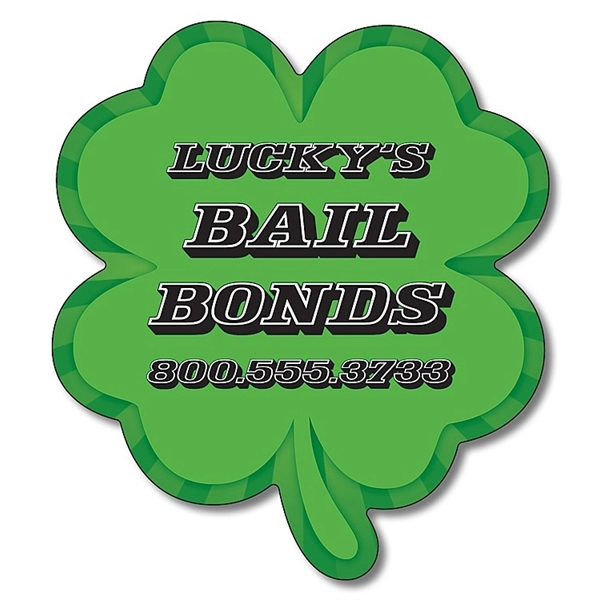 Magnet - 4-Leaf Clover Shape (3x3.375) - 25 Mil.... from ASI 91760 Tradenet Publishing / TradeNet Line