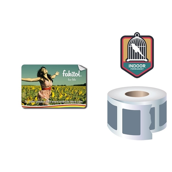 Roll Stickers / Decal - Indoor Permanent - 3x2 Rectangle Sha... from ASI 91760 Tradenet Publishing / TradeNet Line