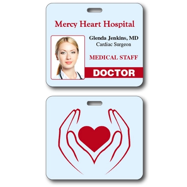 Extra-Thick Laminated I.D./Event Badge with Punch - 3.625x3.... from ASI 91760 Tradenet Publishing / TradeNet Line