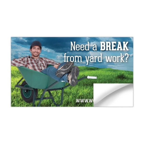 Business Card Sticker / Decal - UV-Coated Vinyl - 3.5x2 Rect... from ASI 91760 Tradenet Publishing / TradeNet Line